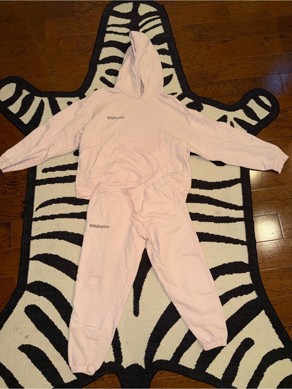 Kids Pink Hooded Sweatshirt & Jogger Pajama Set